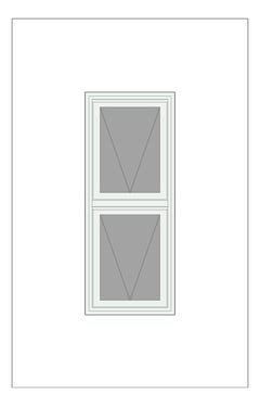 Front Image of Window Awning Capral AGS 50 V Multiple HookHinge