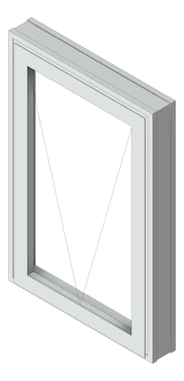 3D Shaded Image of Window Awning Capral Artisan 992