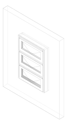 3D Documentation Image of Window Awning Capral Artisan 992 3V HookHinge