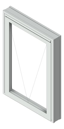 3D Shaded Image of Window Awning Capral Artisan 992 HookHinge