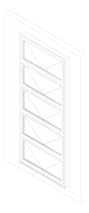 3D Documentation Image of Window Awning Capral Futureline V Multiple HookHinge