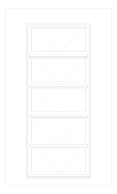 Front Image of Window Awning Capral Futureline V Multiple HookHinge