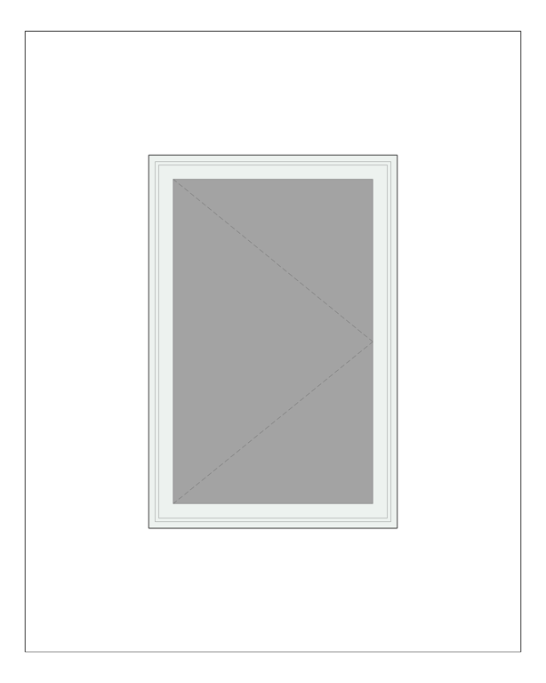 Front Image of Window Casement Capral AGS 35