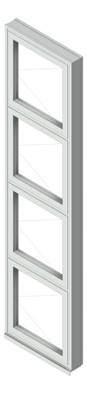 Window Casement Capral AGS 35 V Multiple