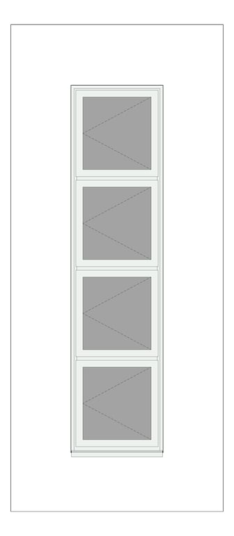 Front Image of Window Casement Capral AGS 35 V Multiple