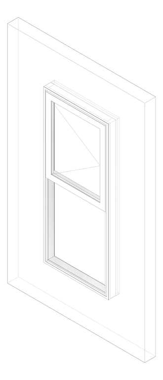 3D Documentation Image of Window Casement Capral Artisan 992 2V