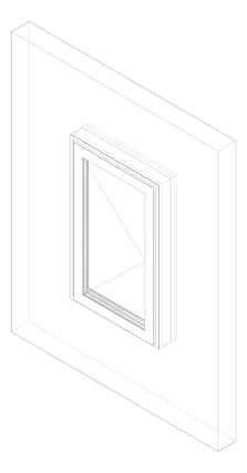 3D Documentation Image of Window Casement Capral Artisan 992