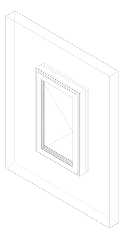 3D Documentation Image of Window Casement Capral Artisan 992