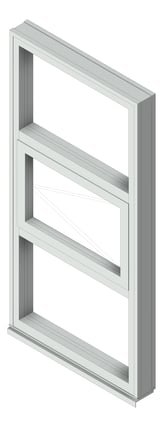 3D Shaded Image of Window Casement Capral Futureline