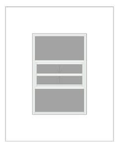Front Image of Window DoubleHung Capral AGS 481