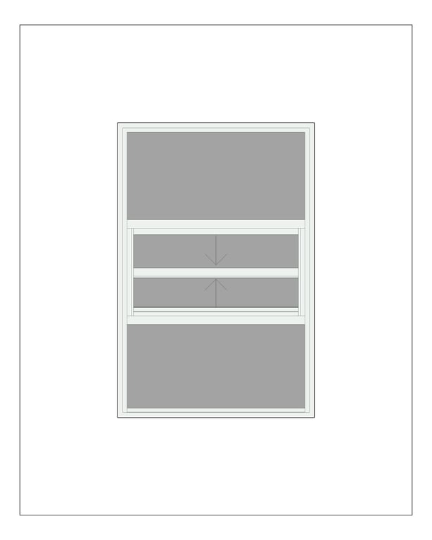 Front Image of Window DoubleHung Capral AGS 481