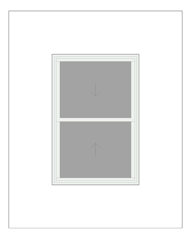 Front Image of Window DoubleHung Capral AGS 491