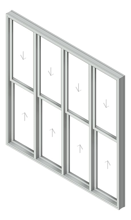 Navigate to Window DoubleHung Capral AGS 491 H Multiple