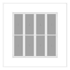 Front Image of Window DoubleHung Capral AGS 491 H Multiple