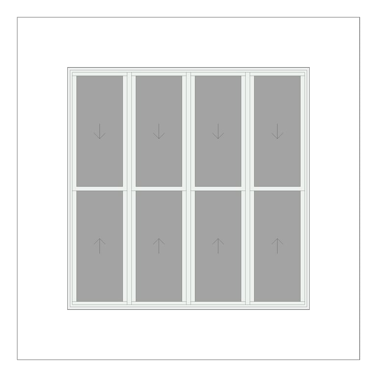 Front Image of Window DoubleHung Capral AGS 491 H Multiple