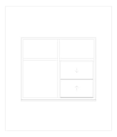 Front Image of Window DoubleHung Capral Futureline 991TB