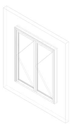 3D Documentation Image of Window Bifold Capral Artisan 995 2P