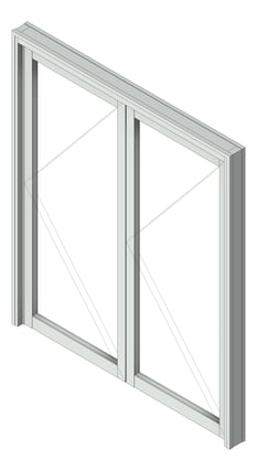 3D Shaded Image of Window Bifold Capral Artisan 995 2P