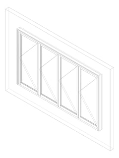 3D Documentation Image of Window Bifold Capral Artisan 995 4P