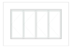 Front Image of Window Bifold Capral Artisan 995 4P