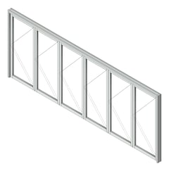 3D Shaded Image of Window Bifold Capral Artisan 995 6P