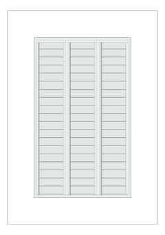 Front Image of Window Louvre Capral AGS H Multiple