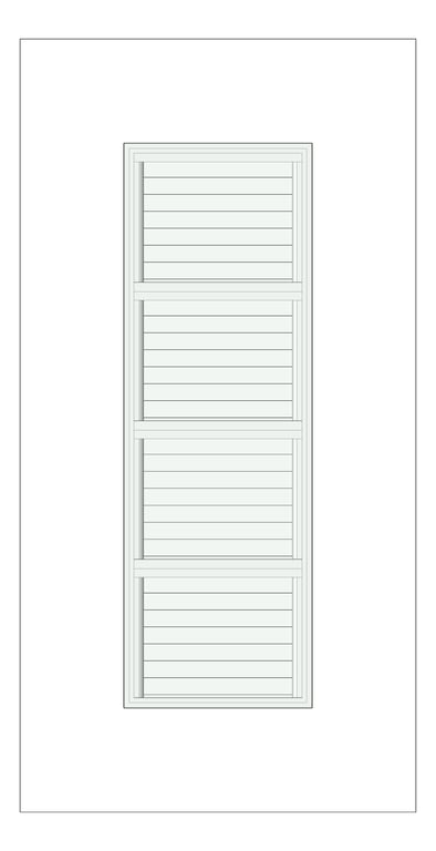 Front Image of Window Louvre Capral AGS V Multiple