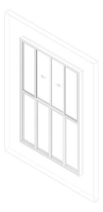 3D Documentation Image of Window Sliding Capral AGS 380 OXXOTOOOO