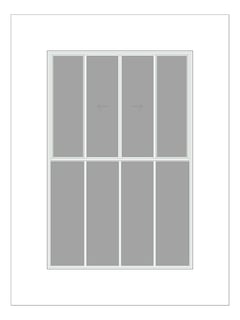 Front Image of Window Sliding Capral AGS 380 OXXOTOOOO