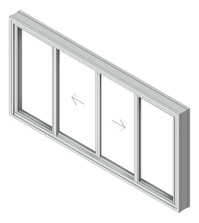 Window Sliding Capral AGS 380 OXXO