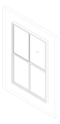 3D Documentation Image of Window Sliding Capral AGS 380 XOTOO