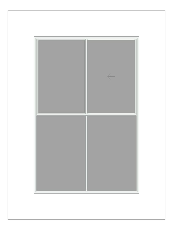 Front Image of Window Sliding Capral AGS 380 XOTOO