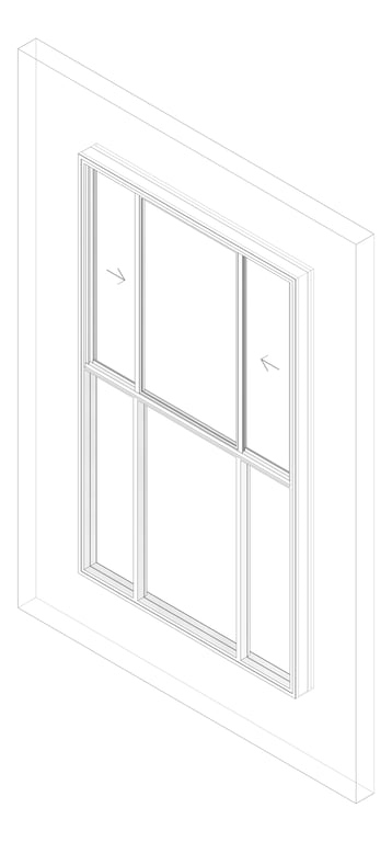 3D Documentation Image of Window Sliding Capral AGS 380 XOXTOOO
