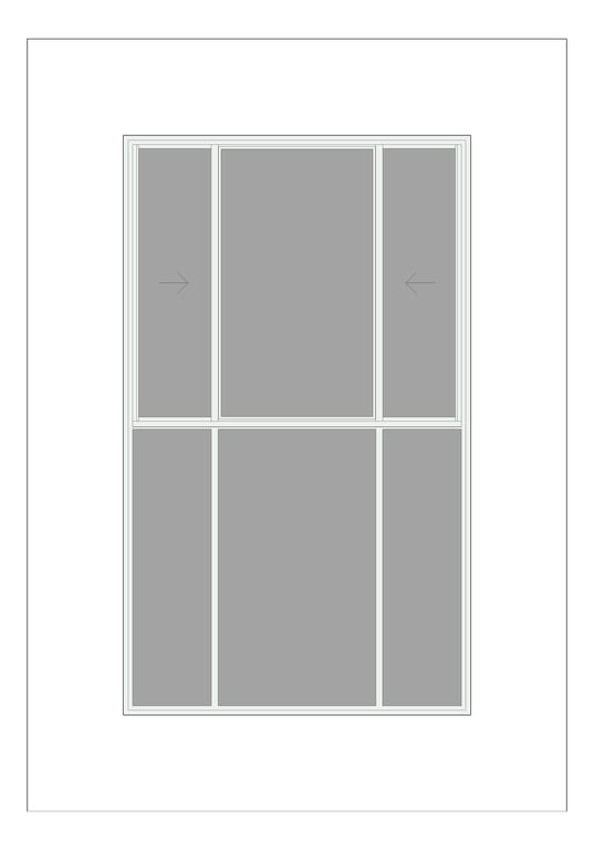 Front Image of Window Sliding Capral AGS 380 XOXTOOO