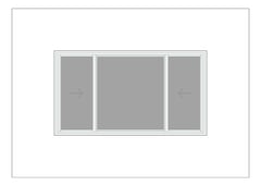 Front Image of Window Sliding Capral AGS 380 XOX