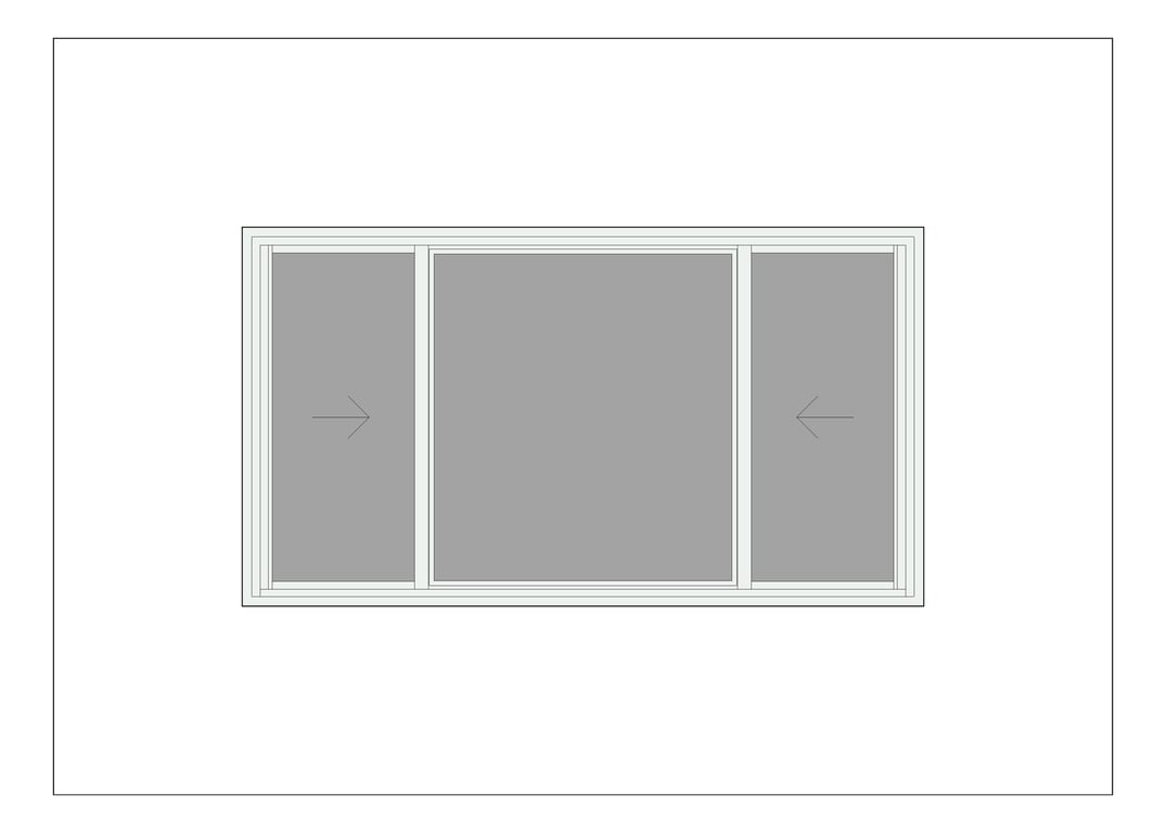 Front Image of Window Sliding Capral AGS 380 XOX