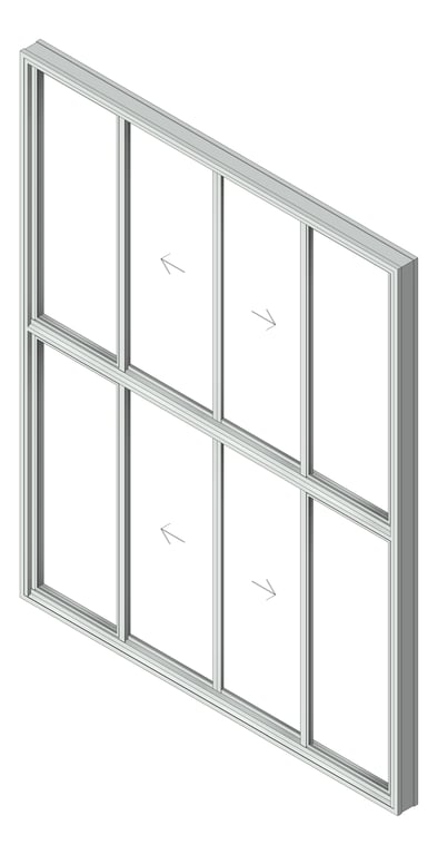 Window Sliding Capral AGS 480 OXXOTOXXO