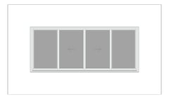 Front Image of Window Sliding Capral AGS 480 OXXO