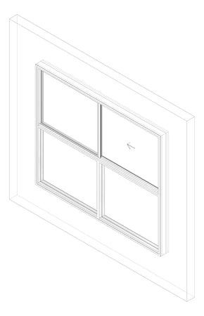 3D Documentation Image of Window Sliding Capral AGS 480 XOTOO