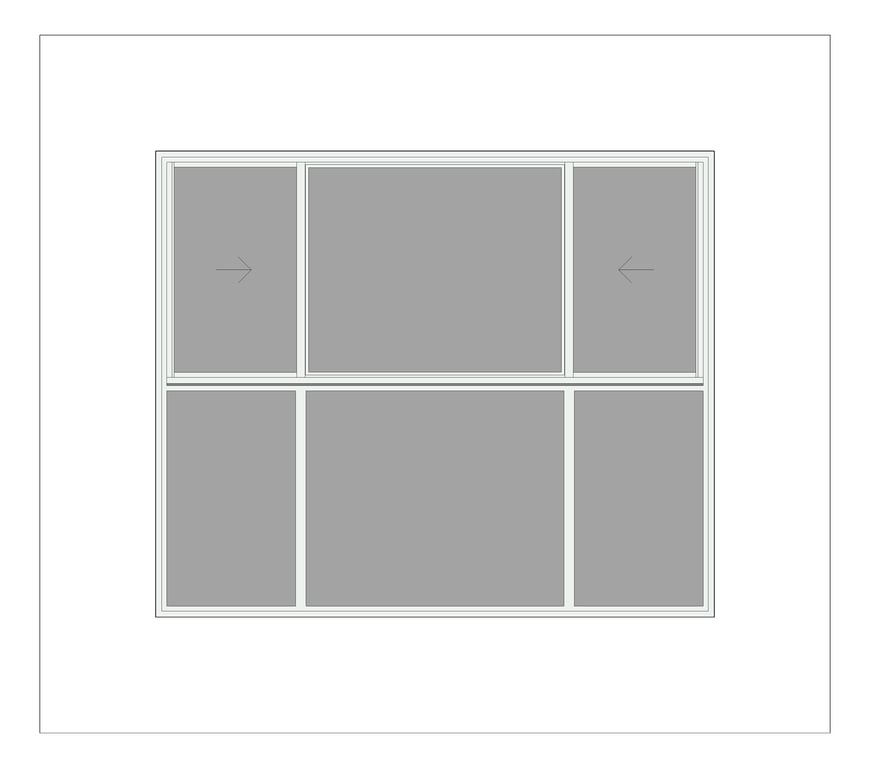Front Image of Window Sliding Capral AGS 480 XOXTOOO