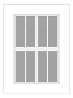 Front Image of Window Sliding Capral AGS 950 OXXOTOXXO