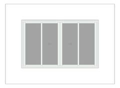 Front Image of Window Sliding Capral AGS 950 OXXO