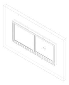 3D Documentation Image of Window Sliding Capral AGS 950 XO