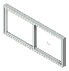 3D Shaded Image of Window Sliding Capral AGS 950 XO