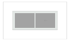 Front Image of Window Sliding Capral AGS 950 XO