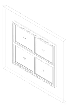 3D Documentation Image of Window Sliding Capral AGS 950 XXTXX