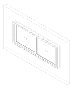 3D Documentation Image of Window Sliding Capral AGS 950 XX