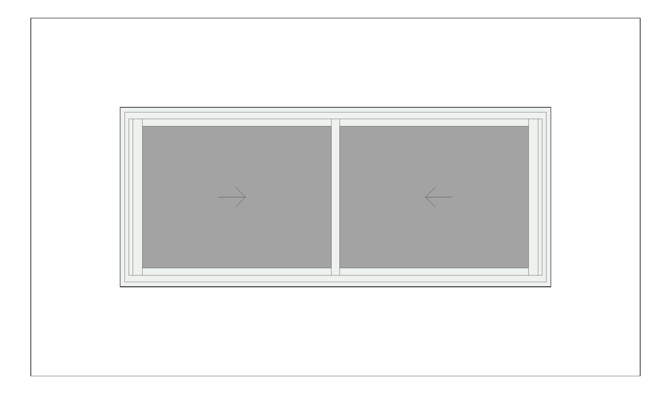 Front Image of Window Sliding Capral AGS 950 XX
