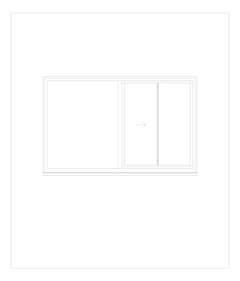 Front Image of Window Sliding Capral Futureline 990TB XO