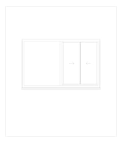 Front Image of Window Sliding Capral Futureline 990TB XX